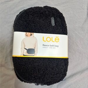 Lole Black Fleece Crossbody Bag